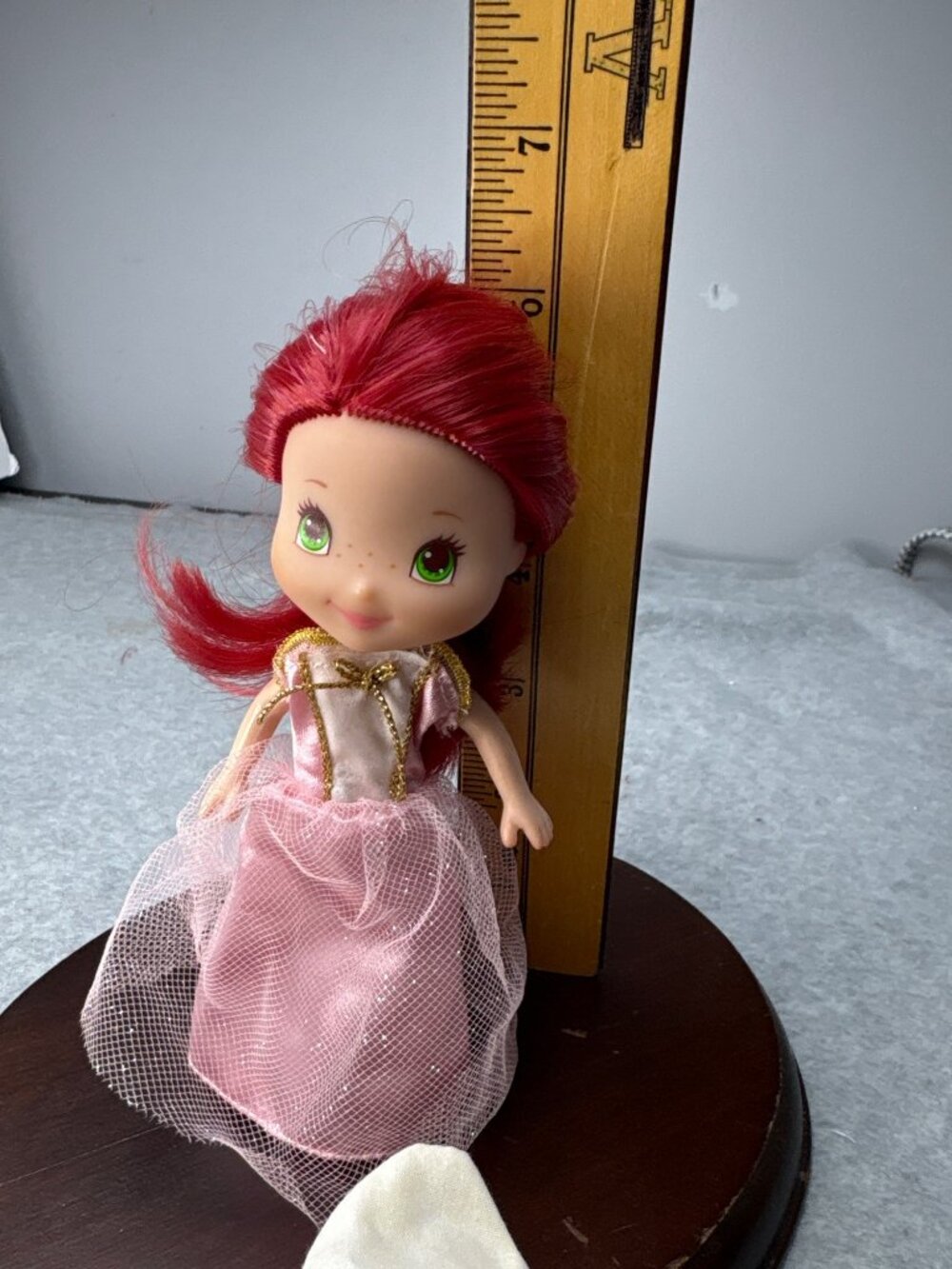 2008 Hasbro Strawberry Shortcake Mini Doll Red Hair Pink Outfit 6" - Picture 8 of 14